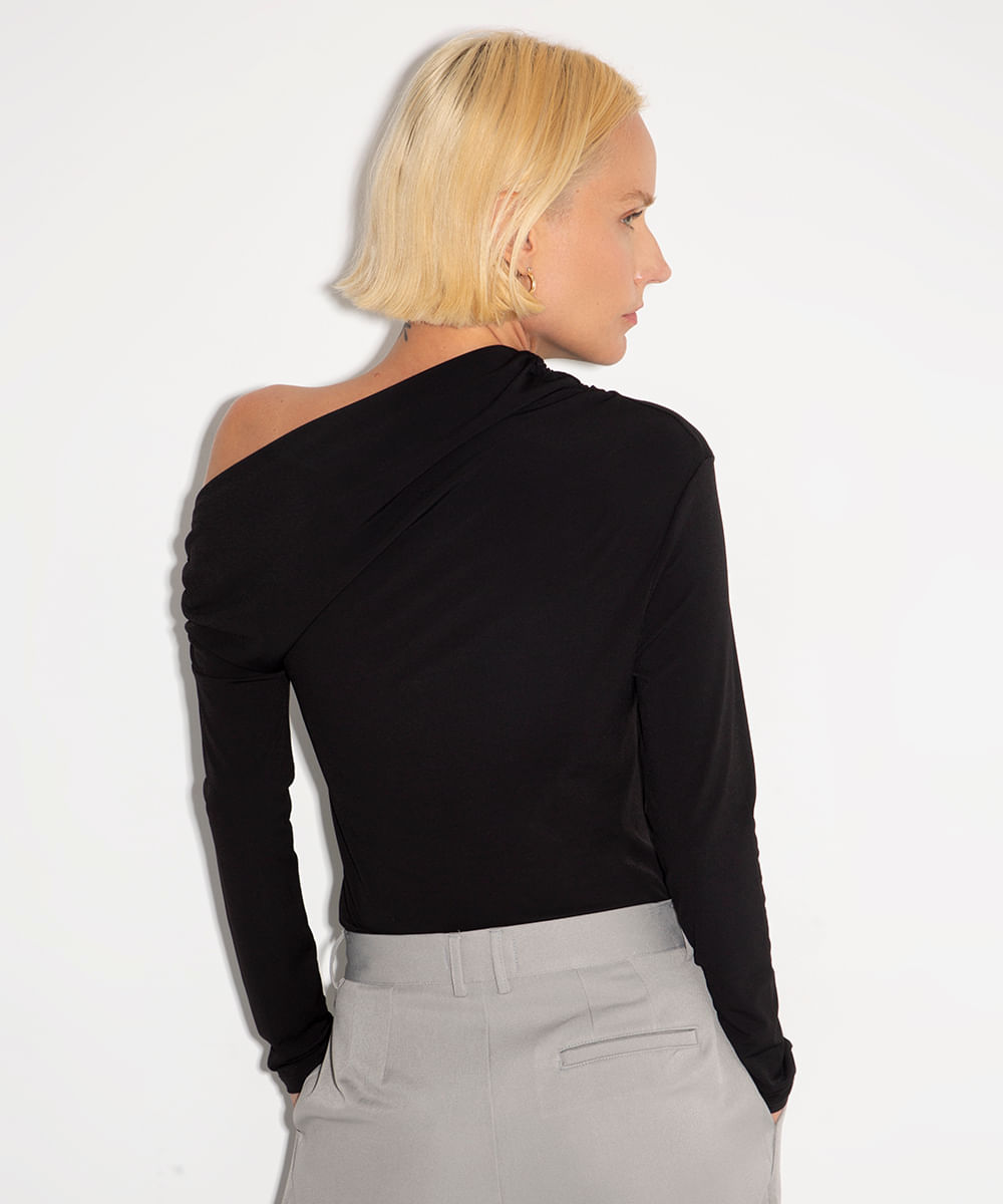 blusa assimétrica mindset preto