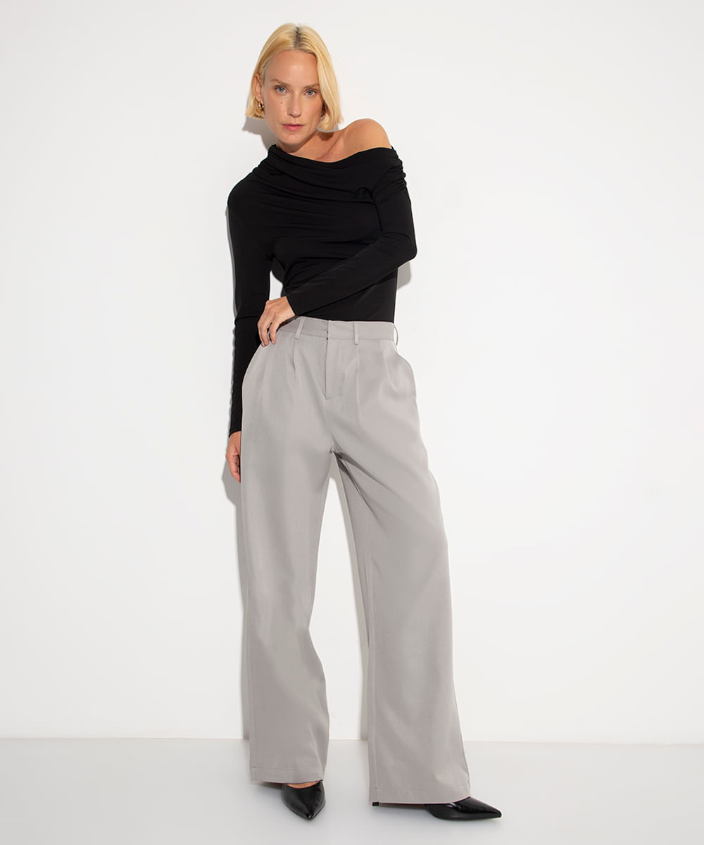 blusa assimétrica mindset preto