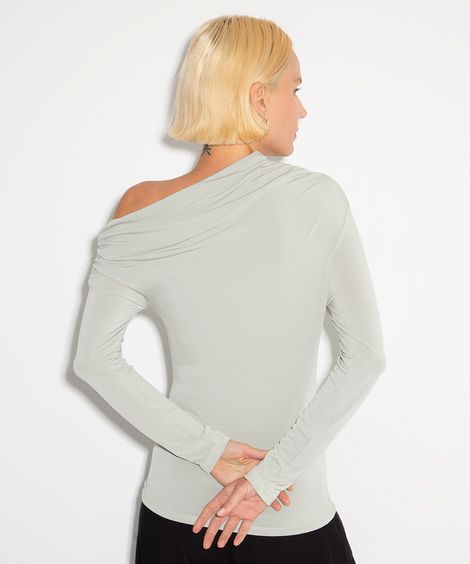 blusa assimétrica mindset cinza