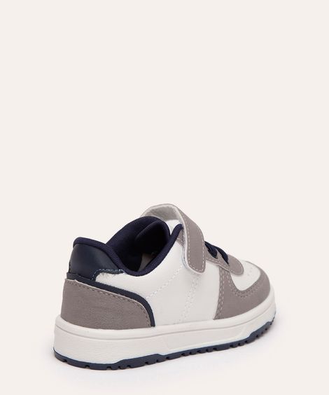 tênis infantil com velcro cinza