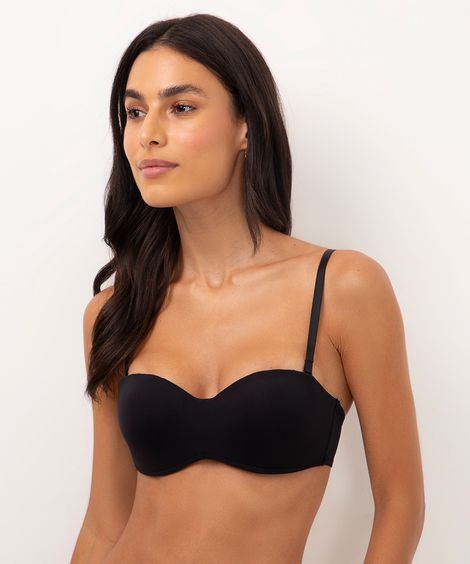 sutiã com aro e bojo alça removível preto