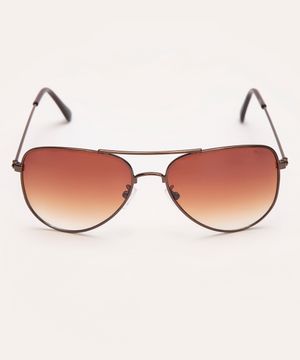 óculos de sol aviador triton marrom