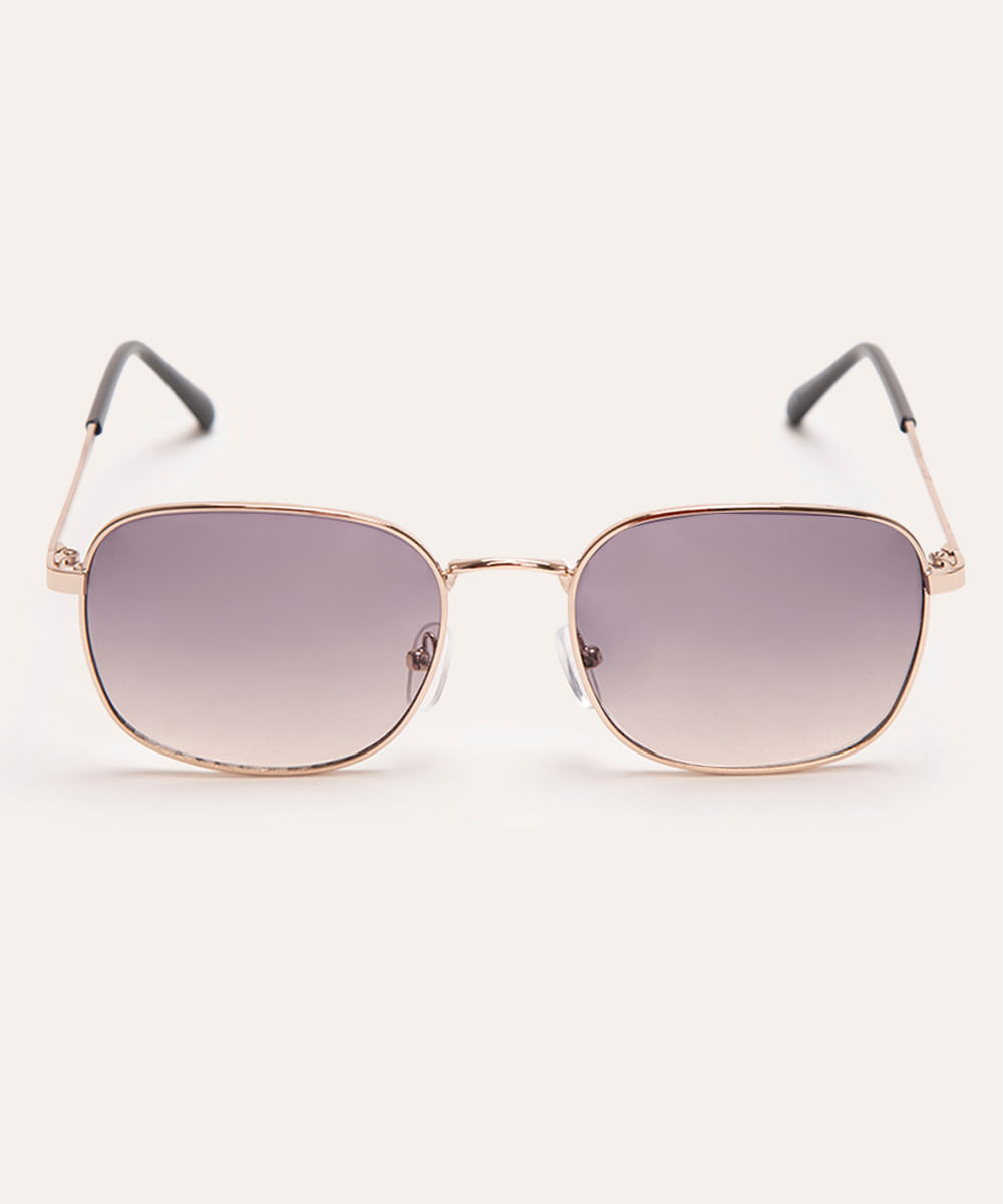 óculos de sol unissex oval triton dourado
