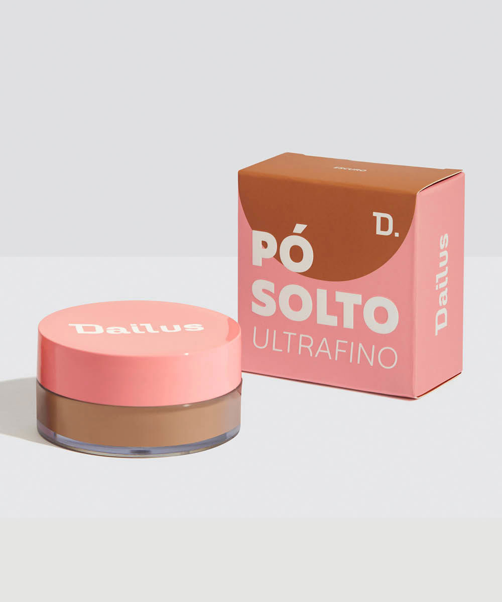 pó solto ultrafino dailus escuro