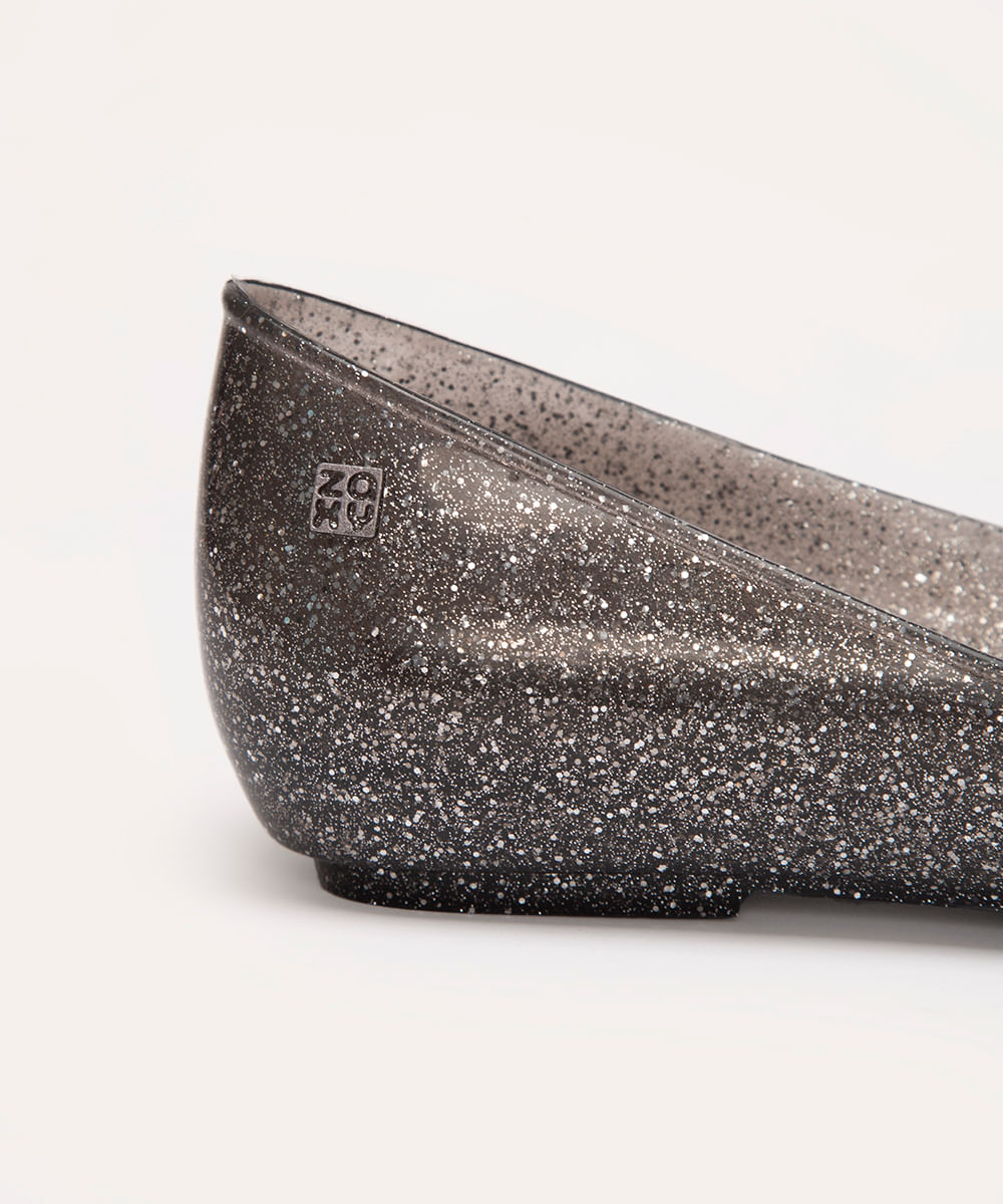 sapatilha zaxy com glitter preto