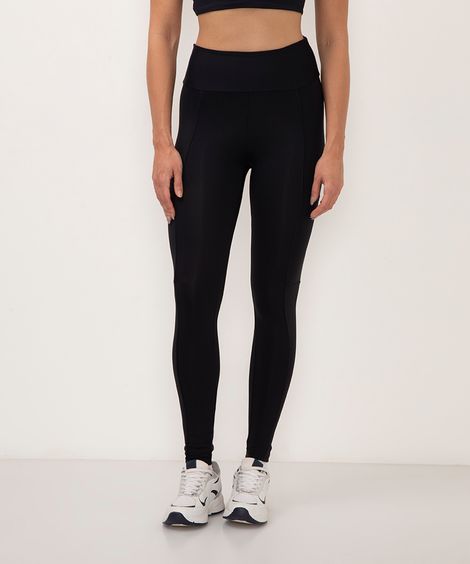 calça legging cargo cintura alta preta