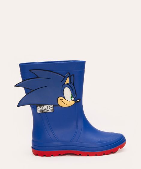 galocha infantil sonic azul