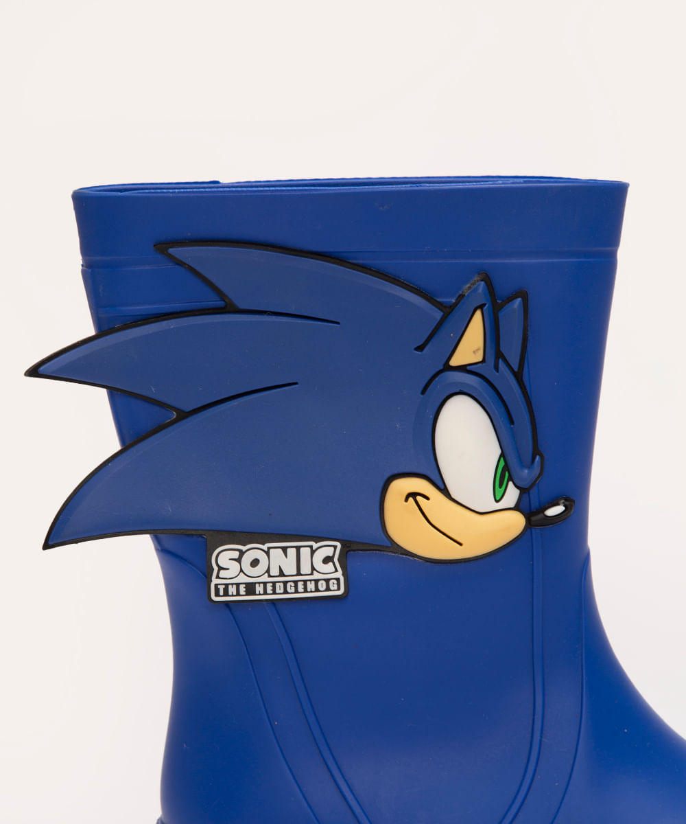galocha infantil sonic azul