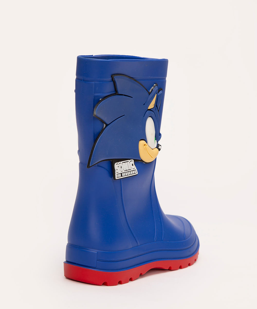 galocha infantil sonic azul