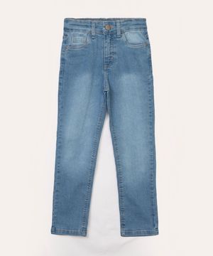 calça jeans skinny infantil azul claro