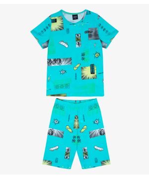 Pijama Infantil Masculino Select Verde