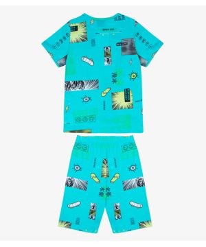 Pijama Infantil Masculino Select Verde