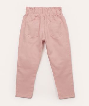 calça de sarja infantil clochard rosa