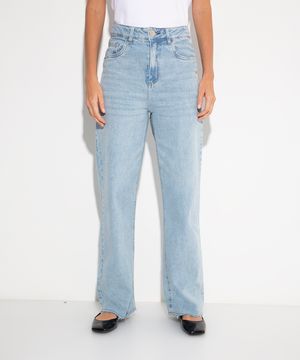 calça jeans new york cintura alta mindset azul