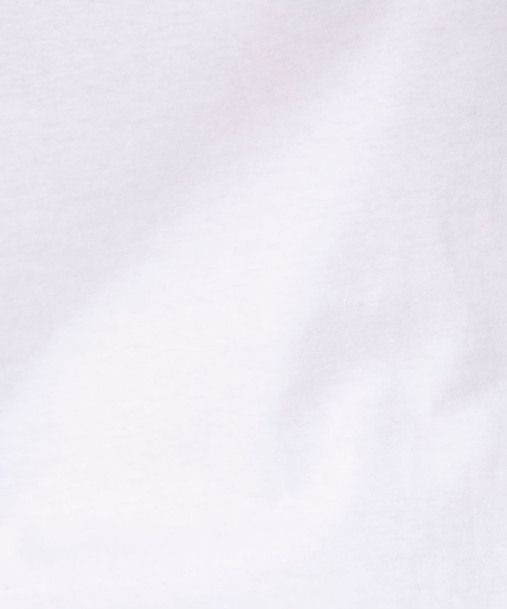 camiseta básica de algodão mindset off white