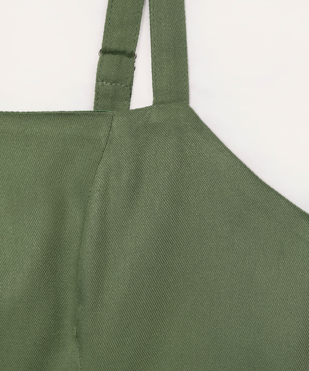 conjunto de viscose juvenil cropped e short saia verde