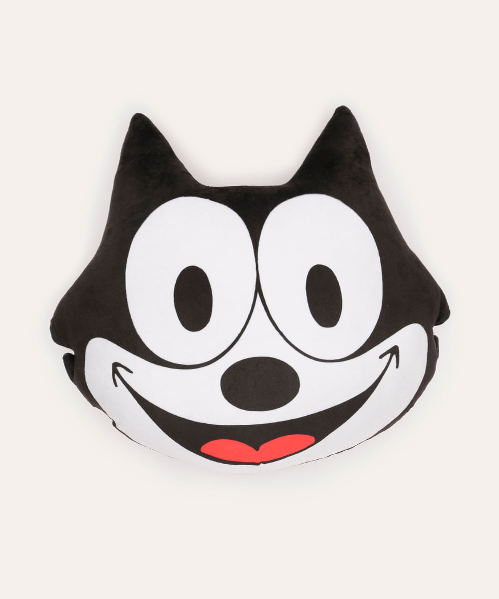 almofada gato felix preta
