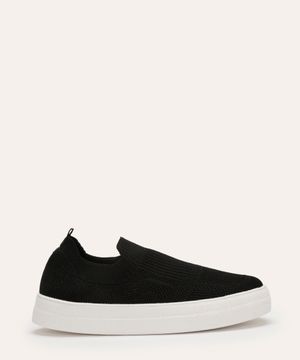 tênis slip on knit oneself preto