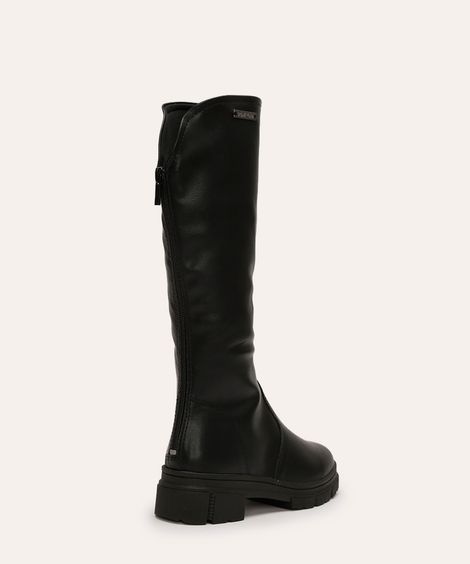bota infantil cano longo pink cats preto