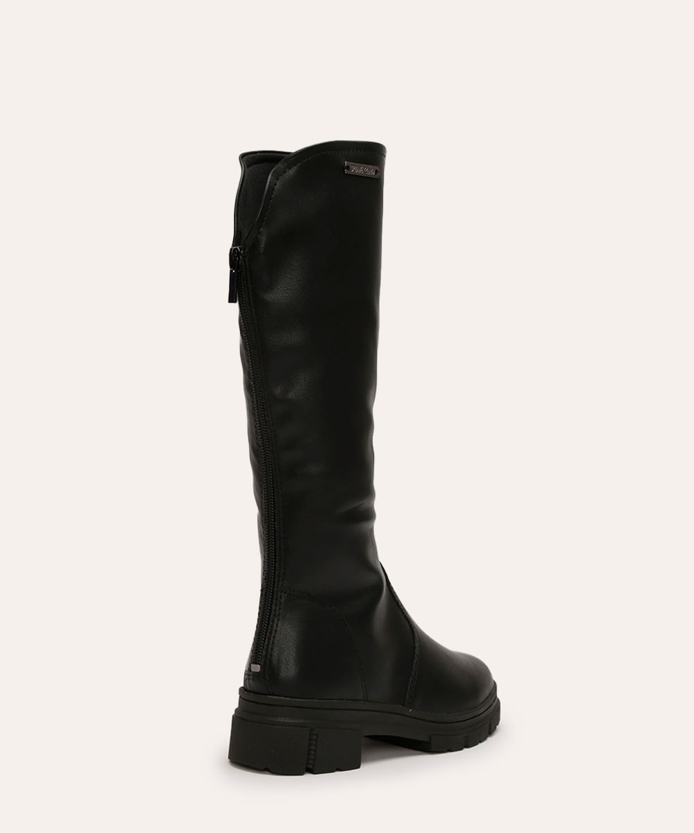 bota infantil cano longo pink cats preto