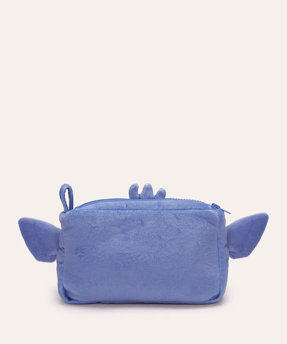 nécessaire de pelúcia stitch azul
