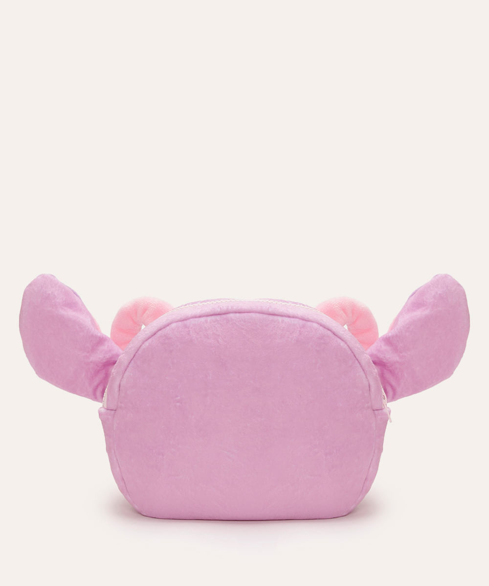 nécessaire de pelúcia angel rosa