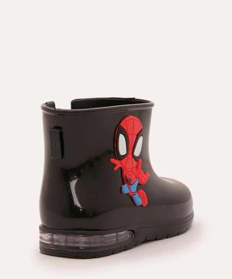 galocha infantil homem aranha com luz preta