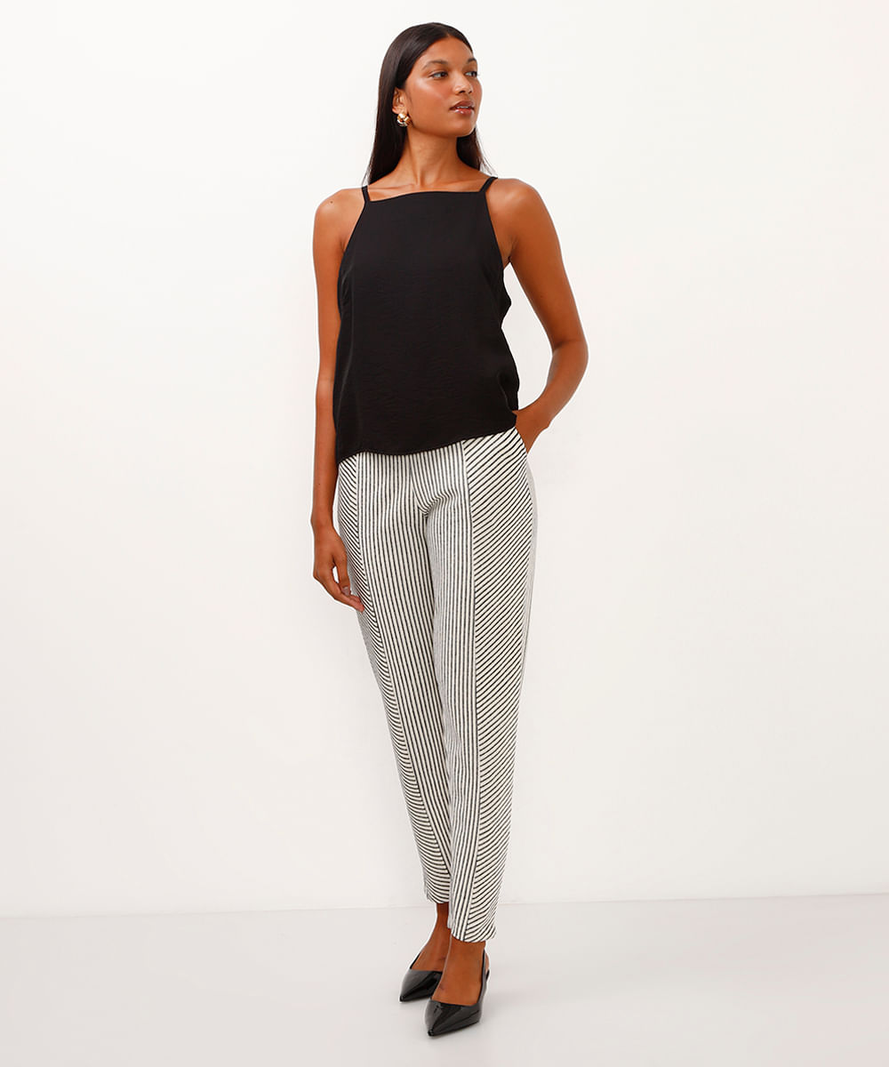 regata halterneck de viscose preto