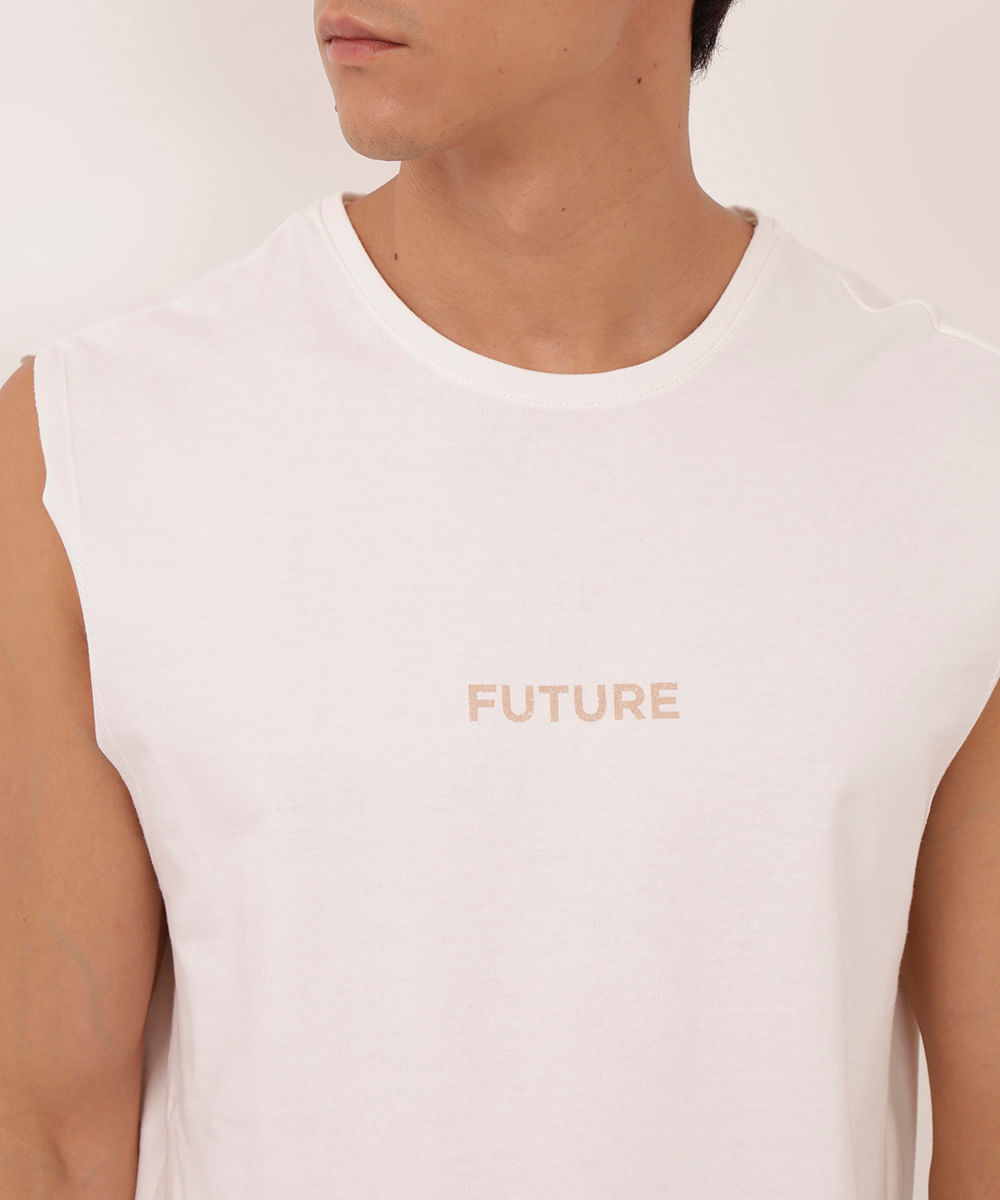 regata machão de moletom future off white