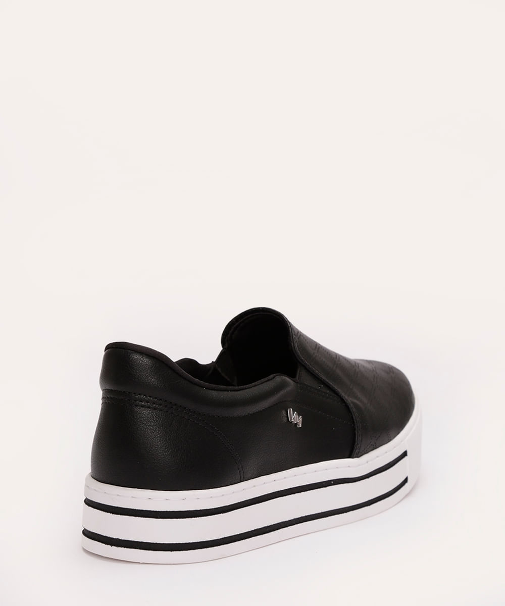 tênis casual flatform via marte preto