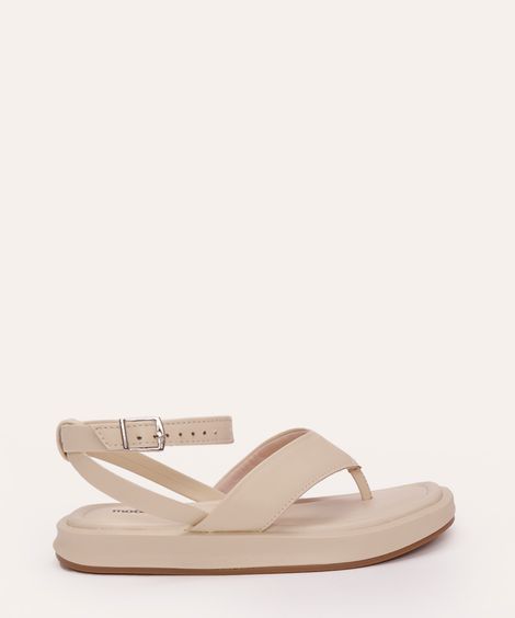 rasteirinha flatform infantil molequinha bege