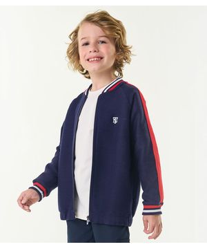 Jaqueta Bomber Infantil Masculina Trick Nick Azul