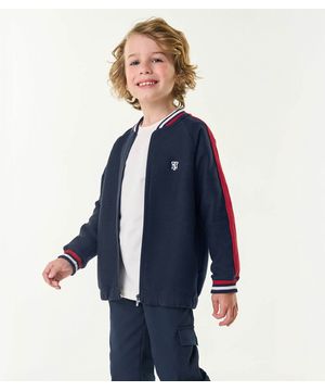 Jaqueta Bomber Infantil Masculina Trick Nick Azul