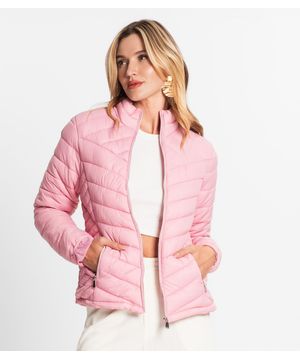 Jaqueta Puffer Feminina Endless Rosa