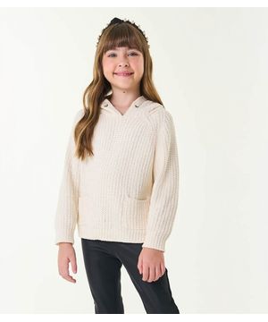 Sueter Tricot Infantil Trick Nick Bege