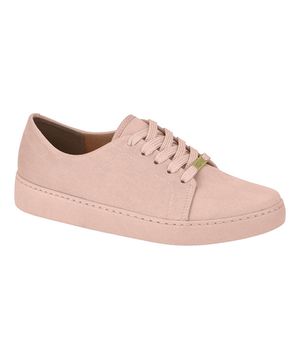 Tênis Feminino Camurça Monocromático Vizzano Rosa