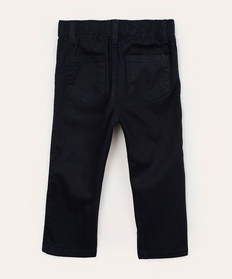 calça de sarja infantil com bolsos azul