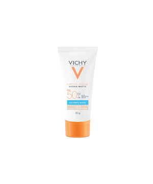 Vichy Capital Soleil Hydra-Matte Protetor Solar Facial FPS 50 Cor 1.0 30g