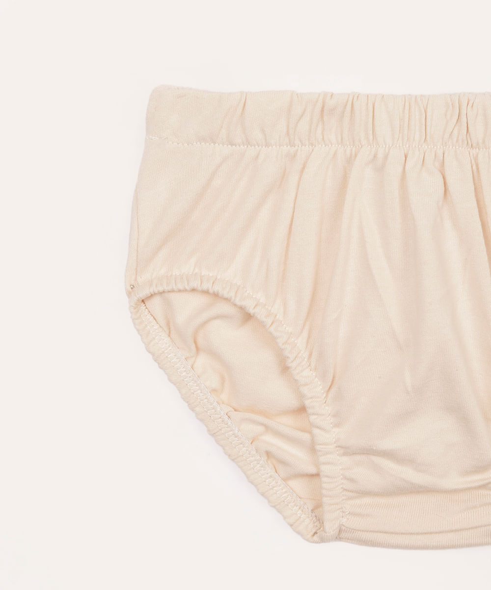 vestido infantil oncinha com calcinha bege