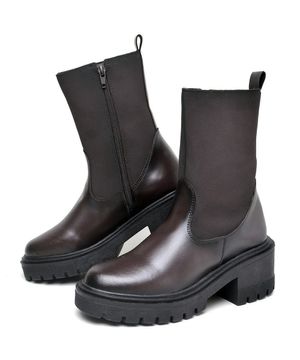 Bota Feminina de Salto Tratorado DUBUY 1200FG Marrom