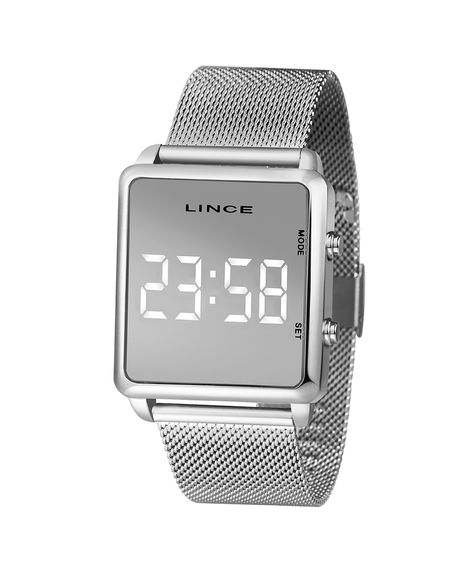 relógio feminino lince digital mdm4619l bxsx prateado