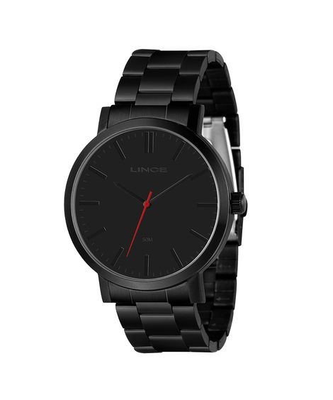 relógio masculino lince analógico mrm4425l p1px preto