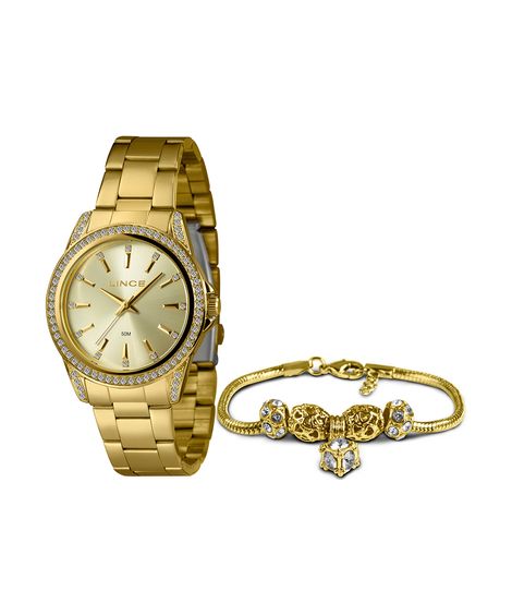 relógio lince analógico LRGJ160L40 KA2QC1KX dourado