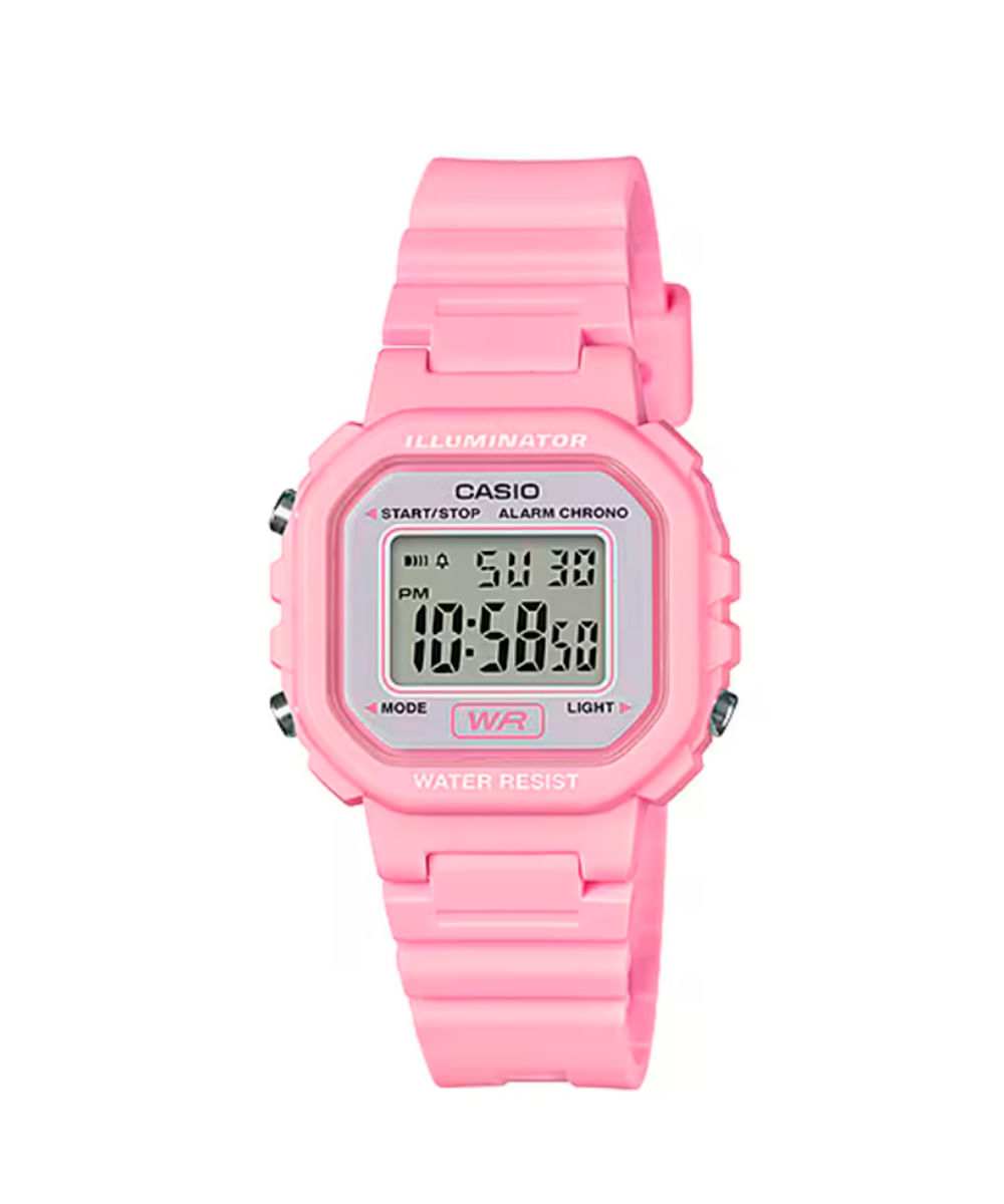 relógio casio digital LA20WH4A1DF rosa
