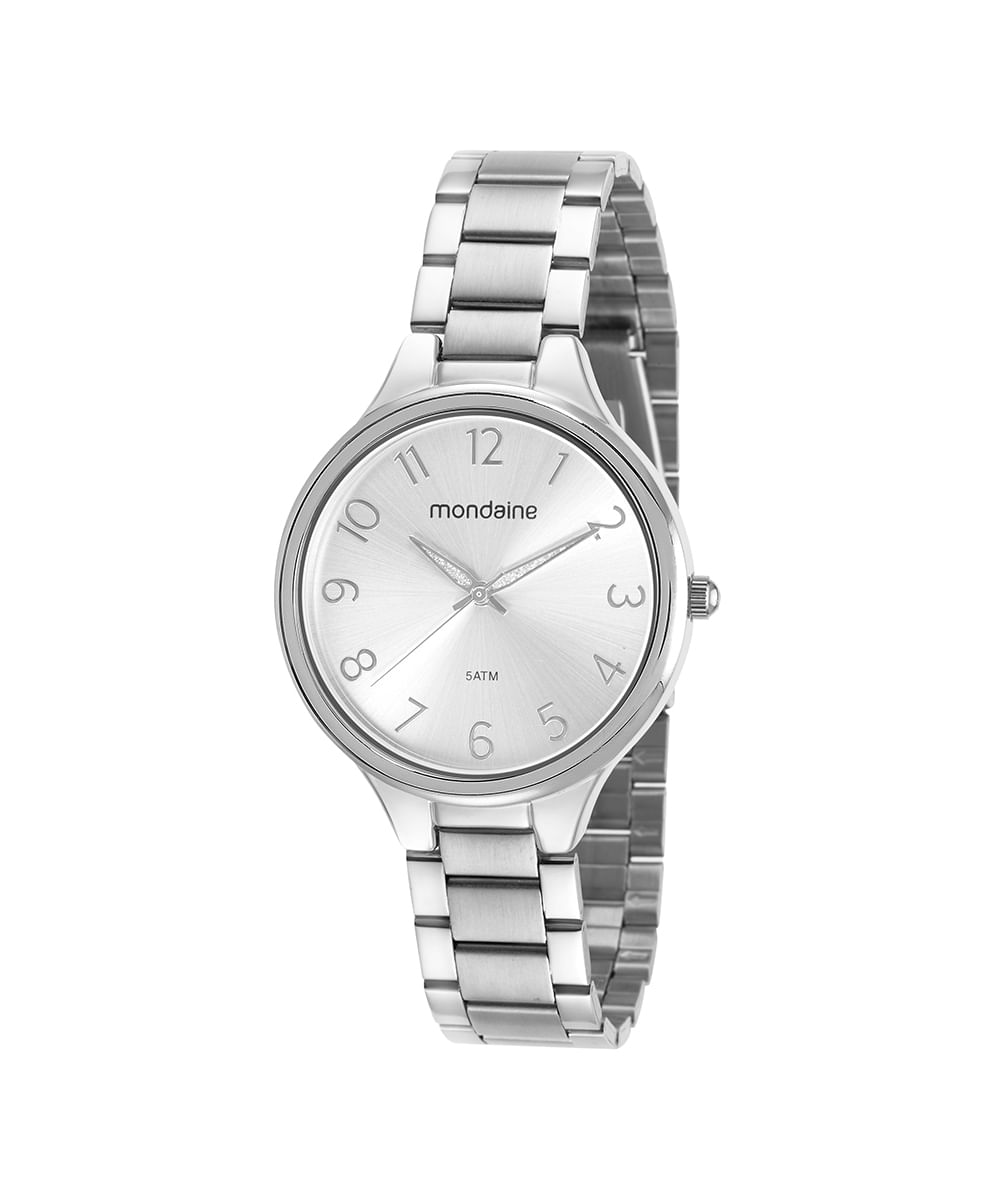 relógio mondaine analógico 32418L0MVNE2KF prateado