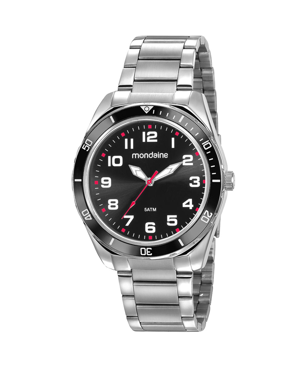 relógio mondaine analógico 53768G0MVNE1KF prateado