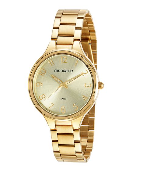 relógio mondaine analógico 32418LPMVDE1KF dourado