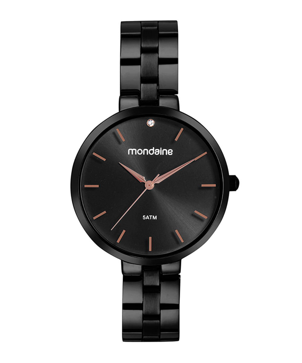 relógio mondaine analógico 32670LPMVPE3KF preto