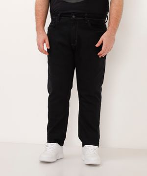 calça jeans slim plus size - black jeans