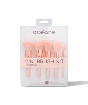 kit de pincéis mini brush océane rosa